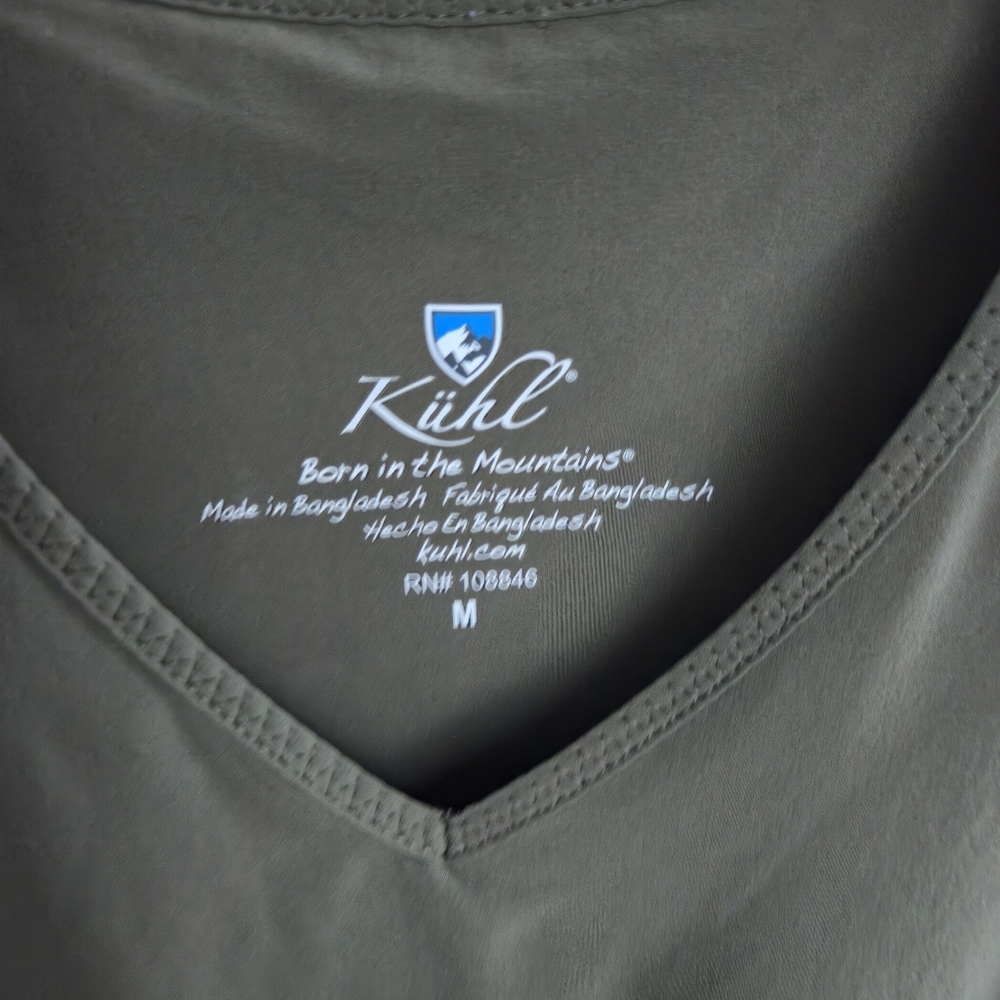 Kuhl M vantage dress Green Sleeveless UPF moisture wick Golf Travel Beach Spring - Picture 8 of 14